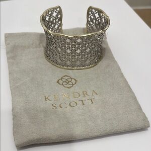 Kendra Scott Silver Woven Cuff Bracelet